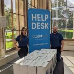 Natalie and Gary from Lightbulb Teams at GSK Project Emerald event