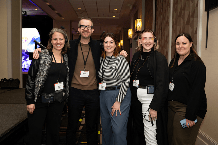 International Speaker David Meade pictured with the team behind the Denver event | Lightbulb Teams