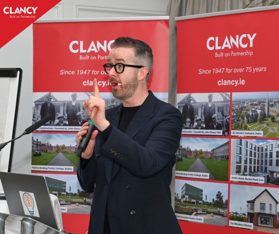 David Meade delivering the Give a Hand CSR activity - Lightbulb Teams