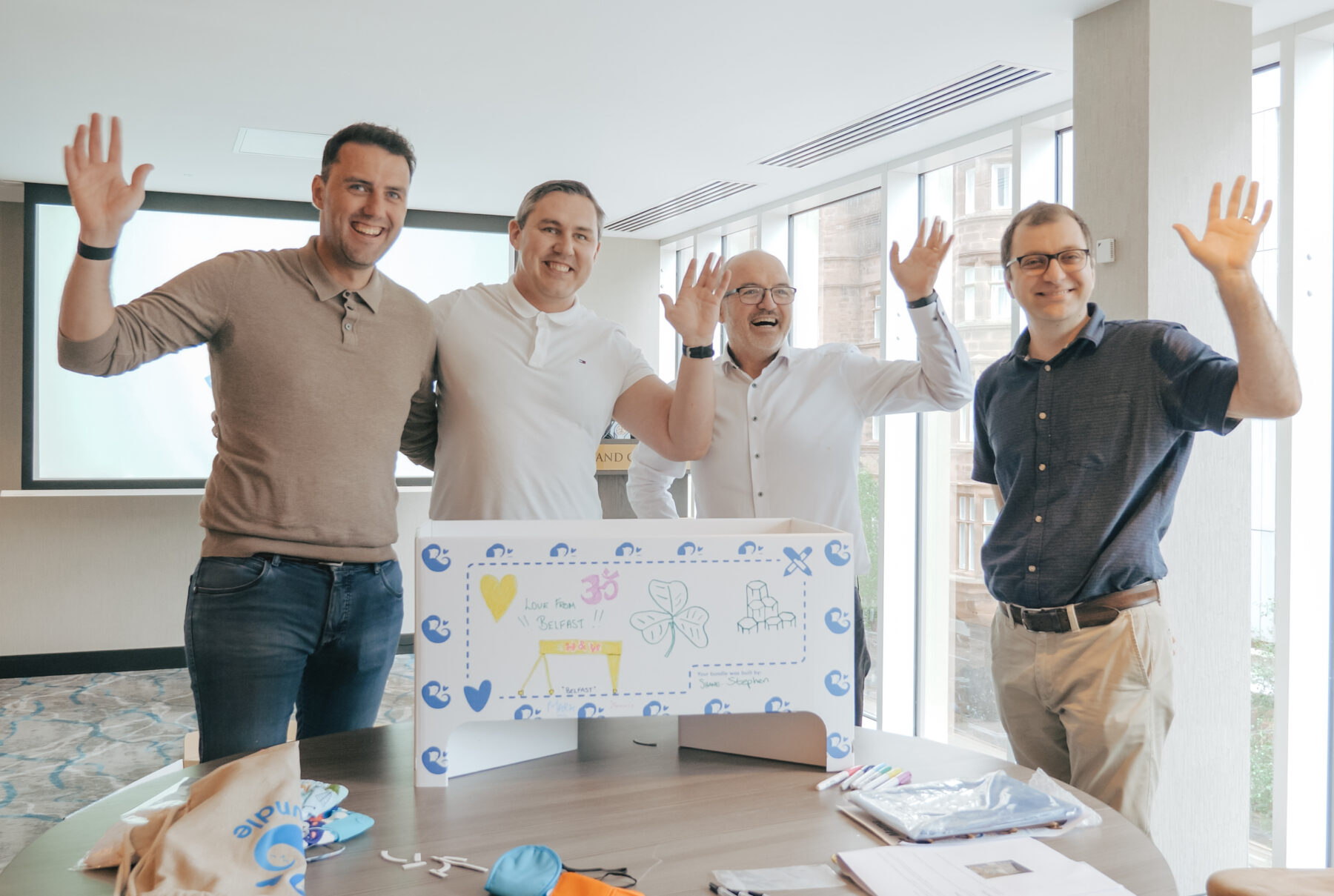 Baby Bundle with Founders First. Belfast, NI. | CSR team building | Lightbulb Teams